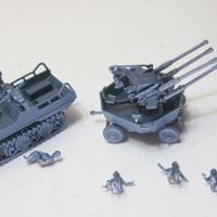 soldatini Atlantic 1/72 trattore e cannoni Flack