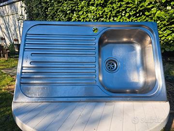 Lavello Inox Atlantic 86x50 cm – Vasca a Destra