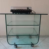 tavolino in cristallo 