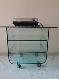 tavolino in cristallo 