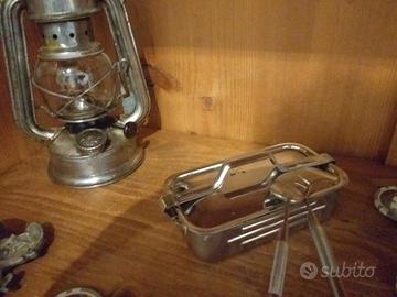 Lume ad olio, pastiera, portabussola