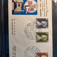 I1094 busta affrancata primo giorno 1957