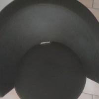 Poltrone in pelle nera