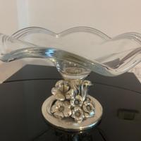 Vaso “Ottaviani” vetro e argento