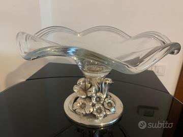 Vaso “Ottaviani” vetro e argento