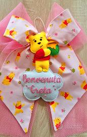 Fiocco nascita Winnie The Pooh 