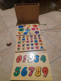 Gioco educativo per bimbi in legno