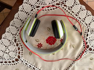 Cuffia akai jack 3,5 con microfono colore verde