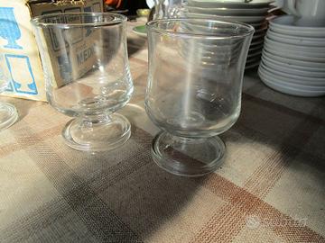 46 bicchieri in vetro a calice mod. Medici diam. 7