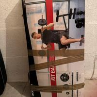 Kit pesi bilancere e manubri per fitness dechatlon