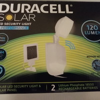 Faretto con pannello solare Duracell