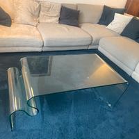 Tavolino salotto in cristallo