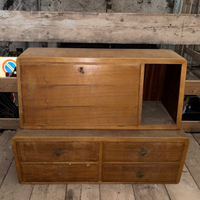 Mobile vintage in legno con ribalta e cassetti