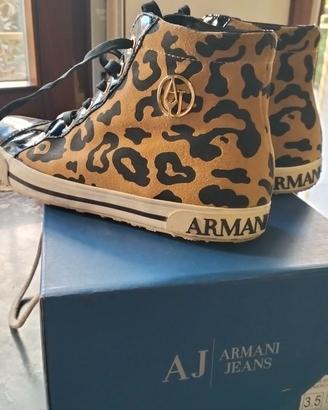 Sneakers alte Armani Jeans maculate 36