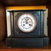 Orologio a pendolo 800 da camino, in marmo nero 