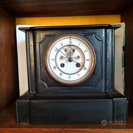 Orologio a pendolo 800 da camino, in marmo nero 