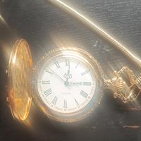 Orologio da tasca vintage con catena e coltello 