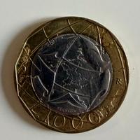 Moneta Mille Lire 1000 con errore di conio 1997