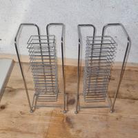 2 colonne porta CD in metallo