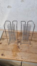 2 colonne porta CD in metallo