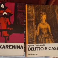 Libri vintage Anna Karenina e Delitto e castigo