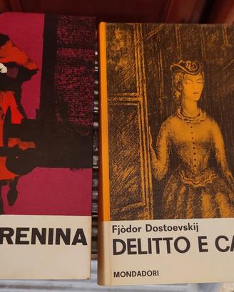 Libri vintage Anna Karenina e Delitto e castigo