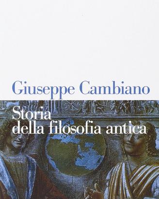 Storia della filosofia antica - Giuseppe Cambiano