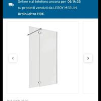 Vetro doccia walk in