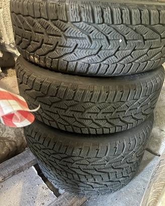 gomme con cerchi e copricerchio.