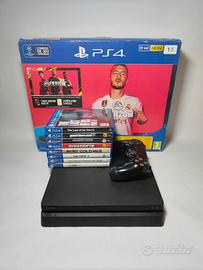 PS4 Slim Firmware 11.02 + 8 Giochi + Controller