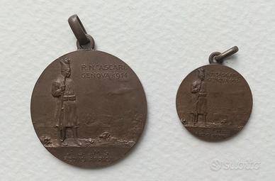 Medaglie Regia Marina R.N. Ascari 1914 Reduci Afri