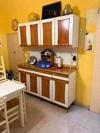 Mobile Cucina Credenza Vintage Anni '70 in Formica