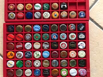 Lotto tappi birra e bibite 83 pezzi