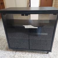 Mobiletto porta TV o stereo con vetrina