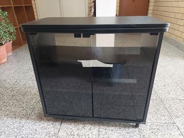 Mobiletto porta TV o stereo con vetrina