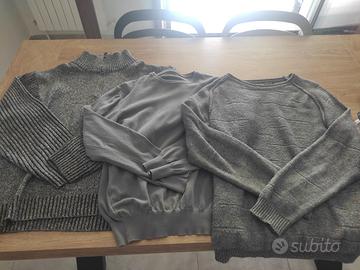 maglioni uomo grigi
