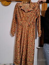 Vestito midì vintage marrone