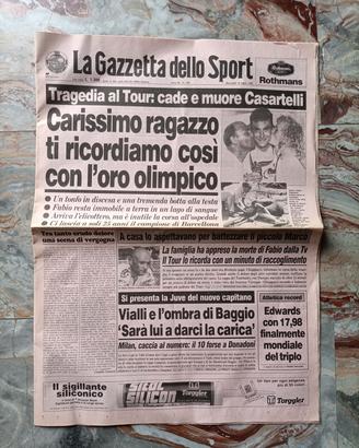 Gazzetta dello Sport 1995 Ciclismo Casartelli