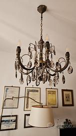 lampadario a gocce fumée