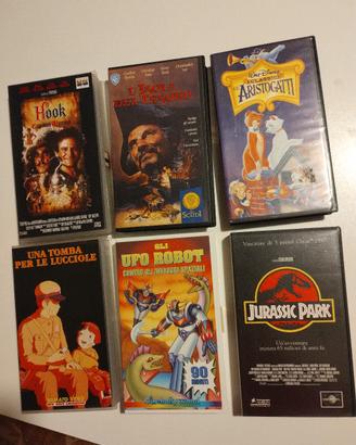 Lotto VHS Jurassic Park Myazaki Aristogatti 