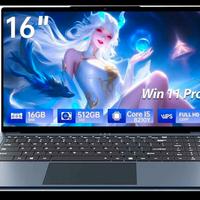 Notebook 16 Pollici, Core i5-8210Y CPU, Win 11 PC 