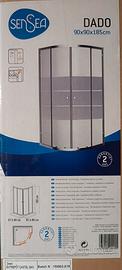 Box doccia semicircolare 90x90 "Sensea Dado"