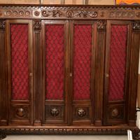 Libreria e scrivania antica