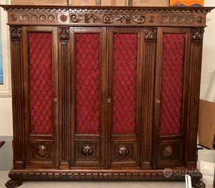 Libreria e scrivania antica