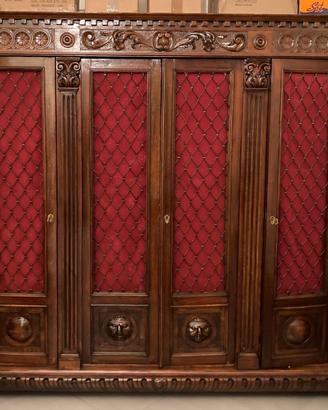 Libreria e scrivania antica