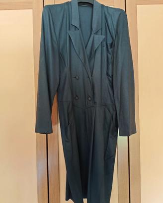 Abito lungo nero stile blazer - Made in Italy 46