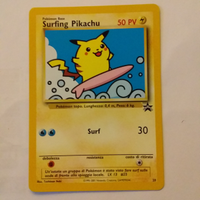 Carta card pokemon surfing pikachu