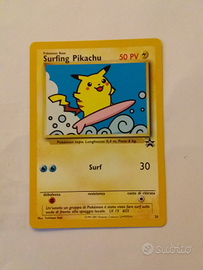 Carta card pokemon surfing pikachu
