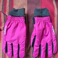 Guanti sci rosa