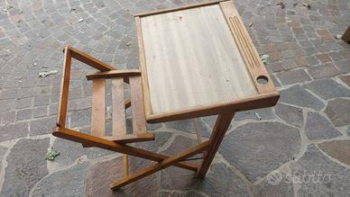 Banco scolastico vintage x bambini